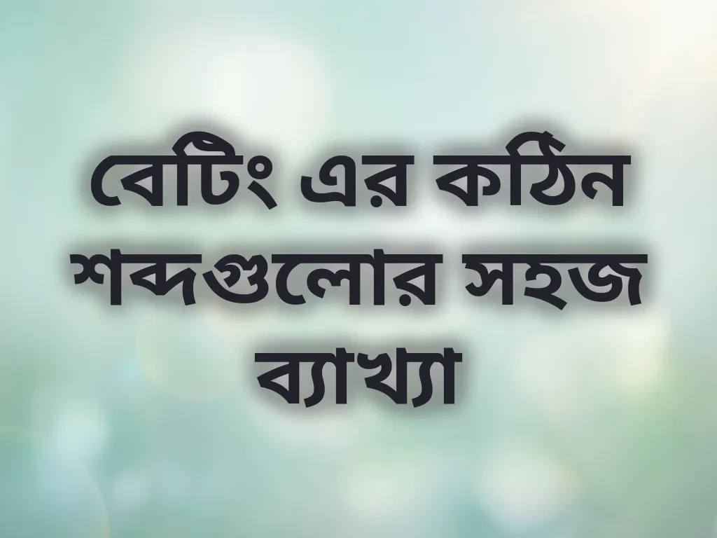 বেটিং টার্মস